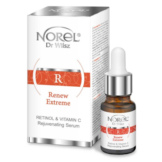 NOREL DR.WILSZ RENEW EXTREME RETINOL H10 & VITAMIN C SERUM ODMŁADZAJĄCE Z RETINOLEM I WITAMINĄ C 10ML DA256 wyprzedaż